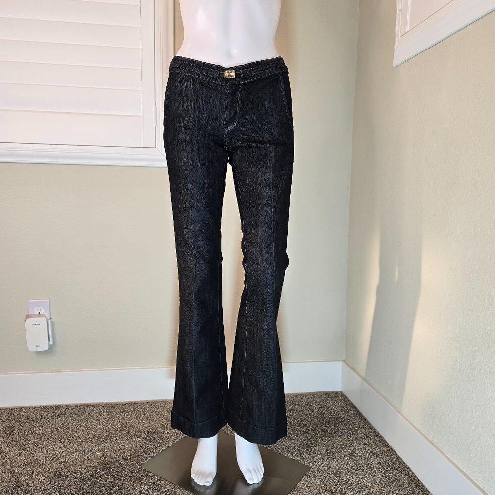 Rich & Skinny Swarovski Crystal Closure Flair Mid-rise Jeans